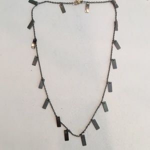 Cool dark gray necklace.